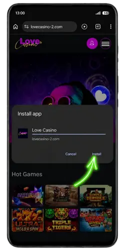 Install Love Casino