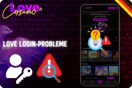 Probleme beim Love Casino login lösen