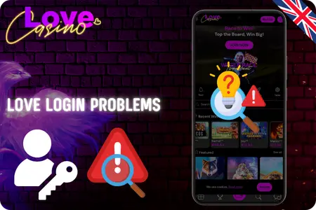 Problems with Love Casino login