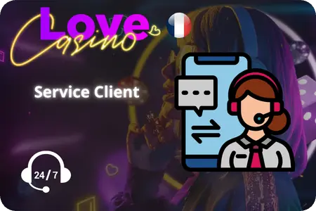 Service client Love Casino